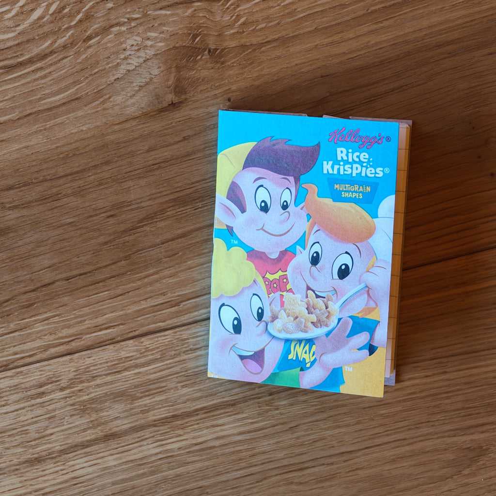Unique Upcycled Fun-Size Cereal Box Notebook