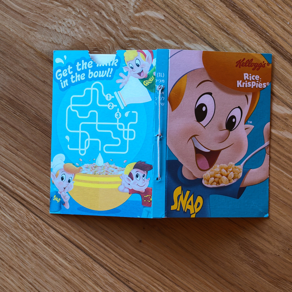 Unique Upcycled Fun-Size Cereal Box Notebook