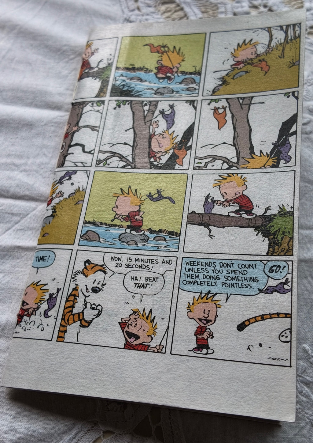 Recycled and Re-purposed Handmade A5 Calvin & Hobbs Notebook