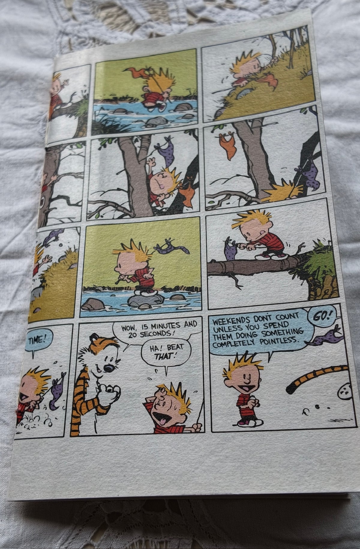 Recycled and Re-purposed Handmade A5 Calvin & Hobbs Notebook
