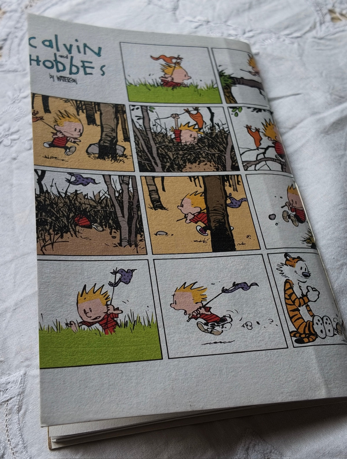 Recycled and Re-purposed Handmade A5 Calvin & Hobbs Notebook