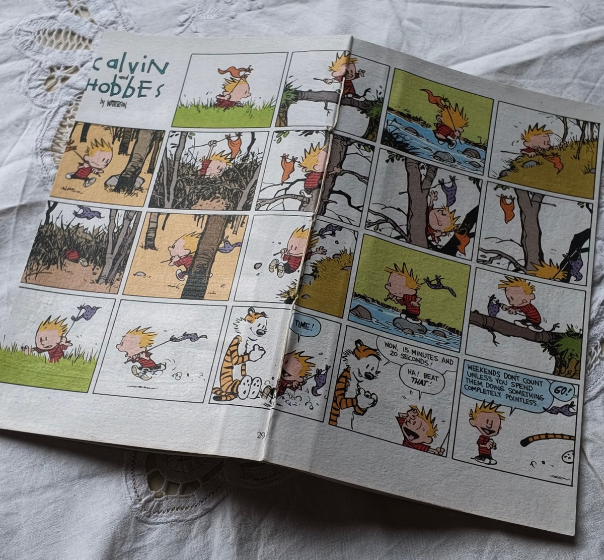 Recycled and Re-purposed Handmade A5 Calvin & Hobbs Notebook