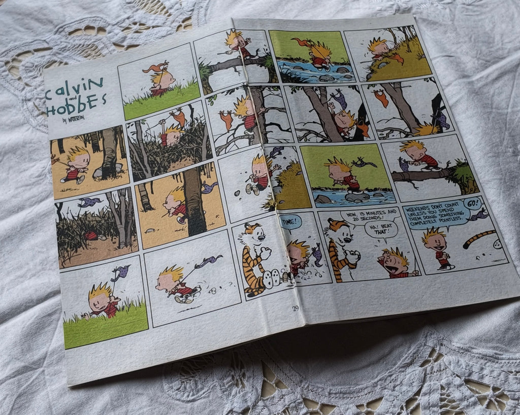 Recycled and Re-purposed Handmade A5 Calvin & Hobbs Notebook