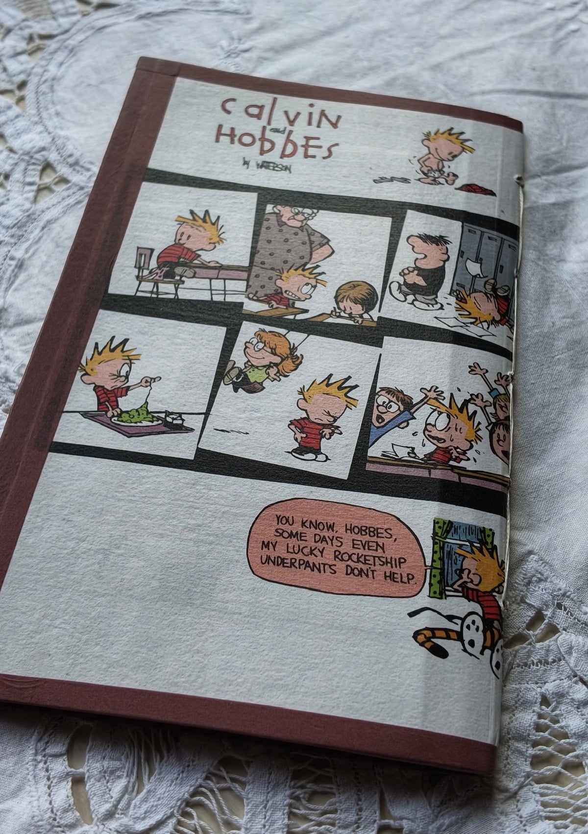 Recycled and Re-purposed Handmade A5 Calvin & Hobbs Notebook
