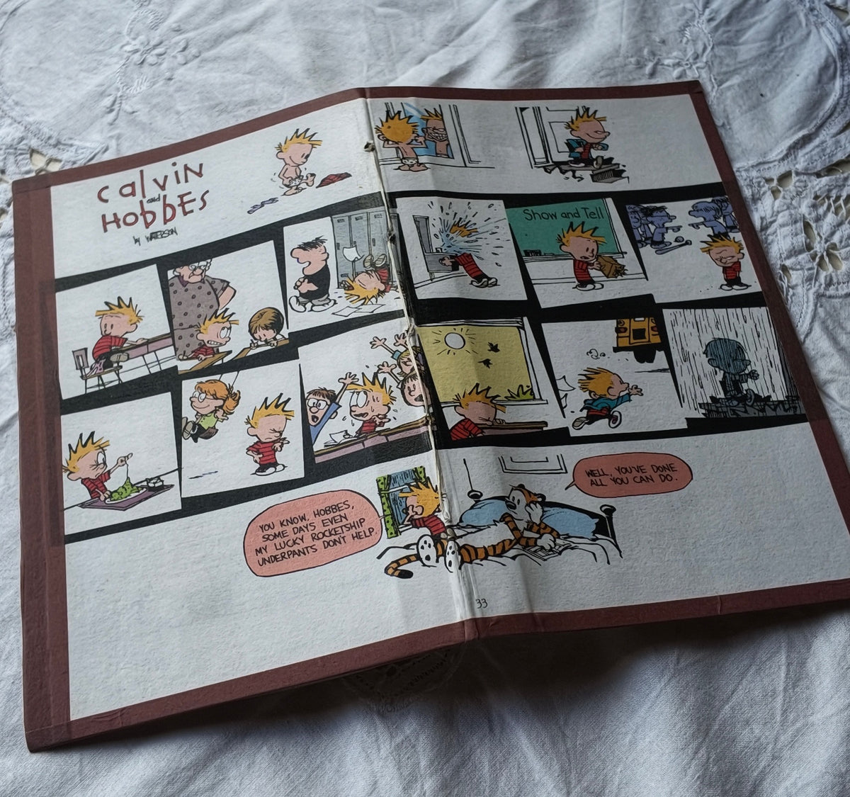 Recycled and Re-purposed Handmade A5 Calvin & Hobbs Notebook