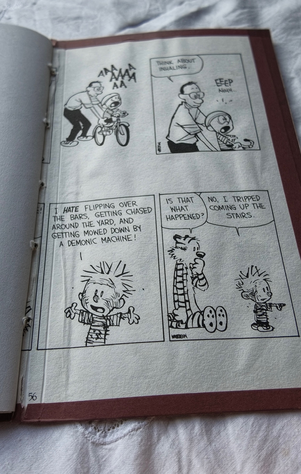 Recycled and Re-purposed Handmade A5 Calvin & Hobbs Notebook