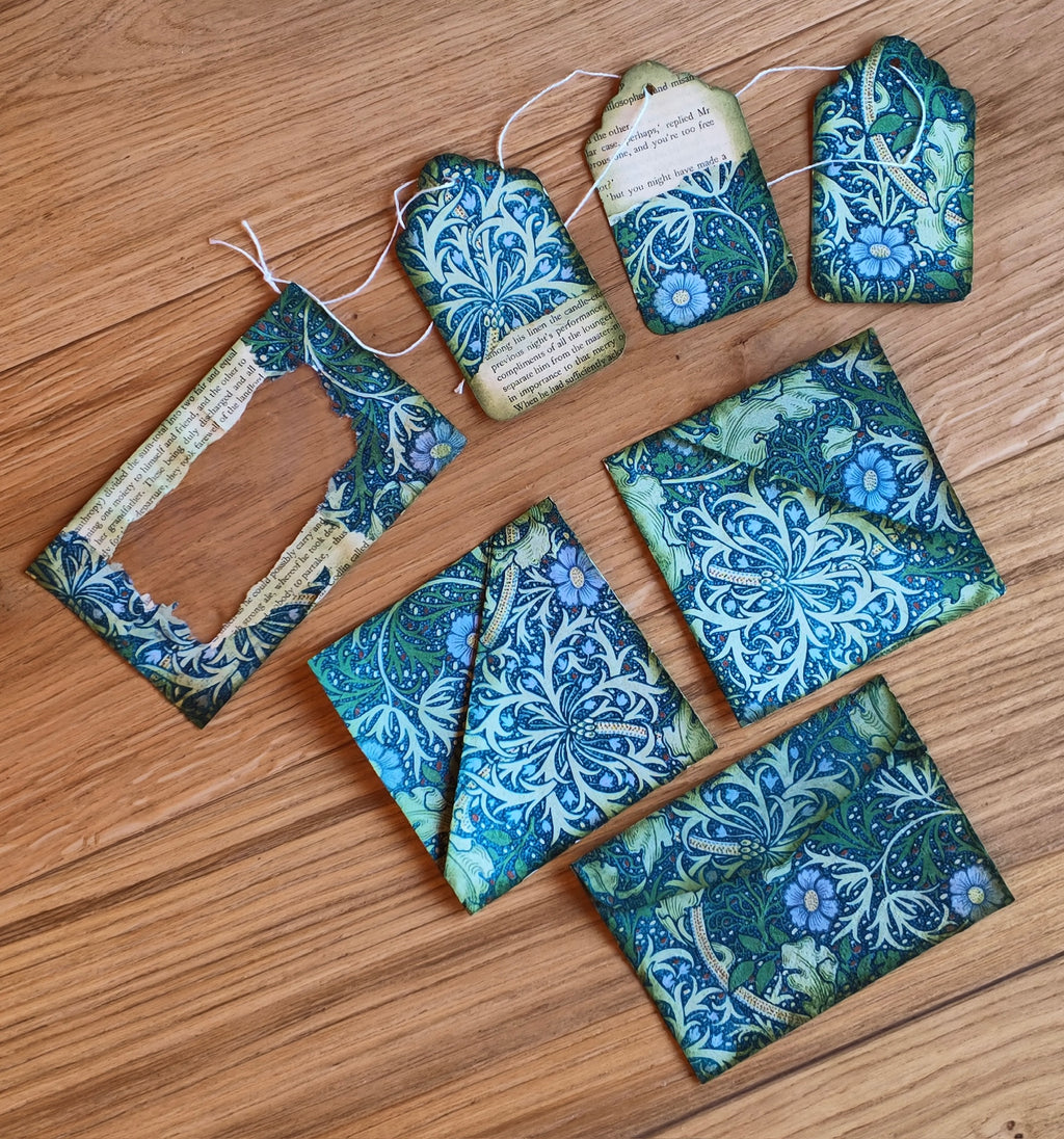 Unique Handmade A5 Green Junk Journal