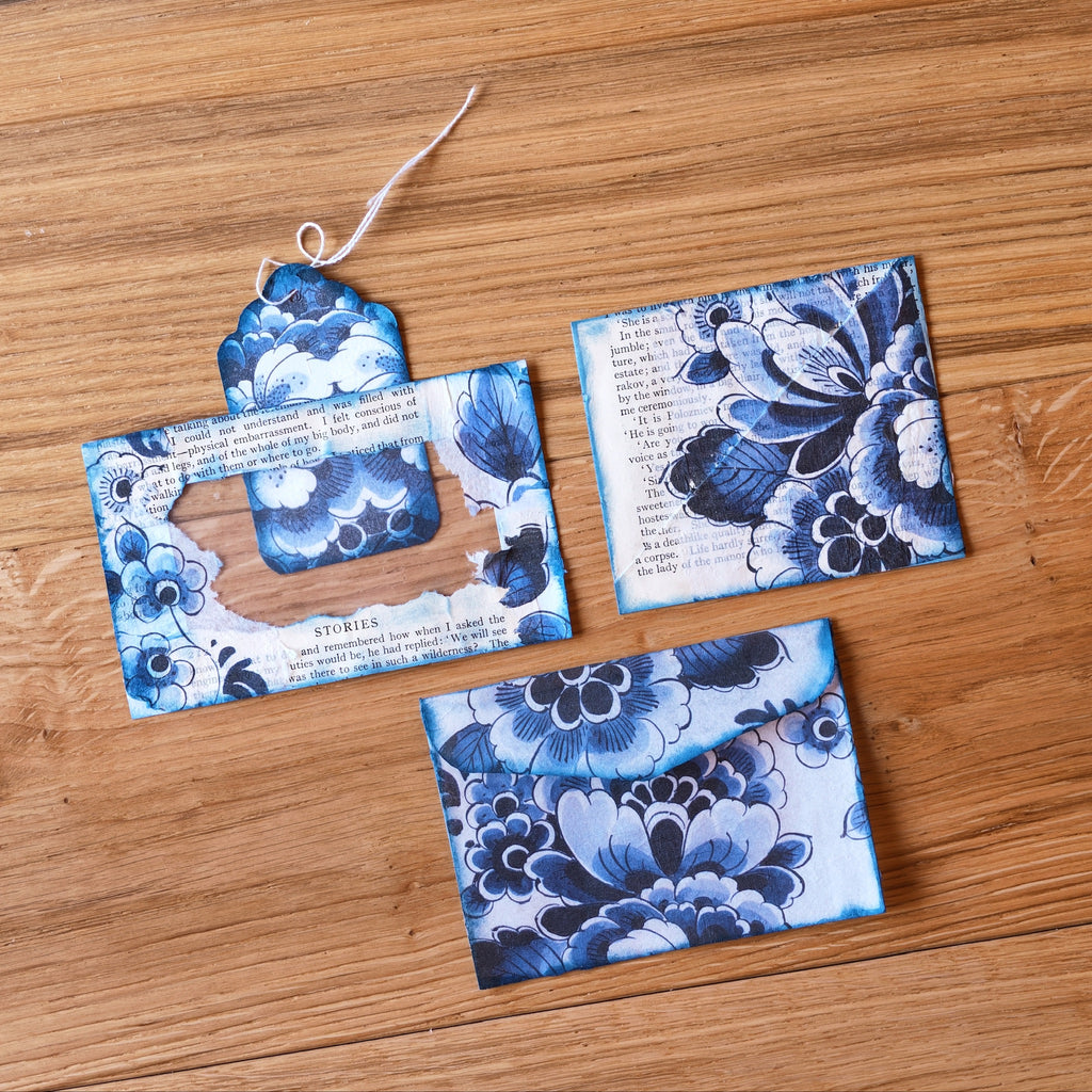 Recycled and re-purposed Decorative envelope pockets