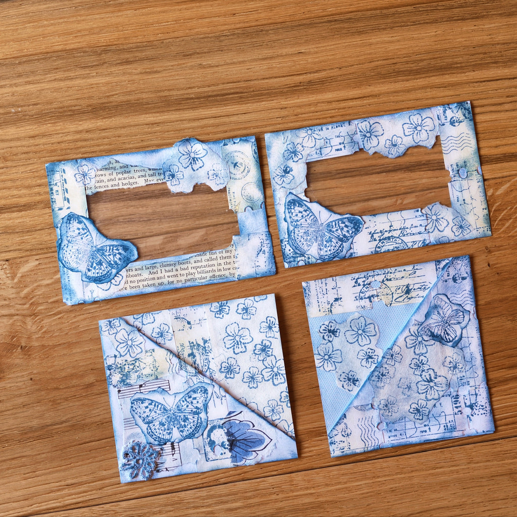 Recycled and re-purposed Decorative envelope pockets