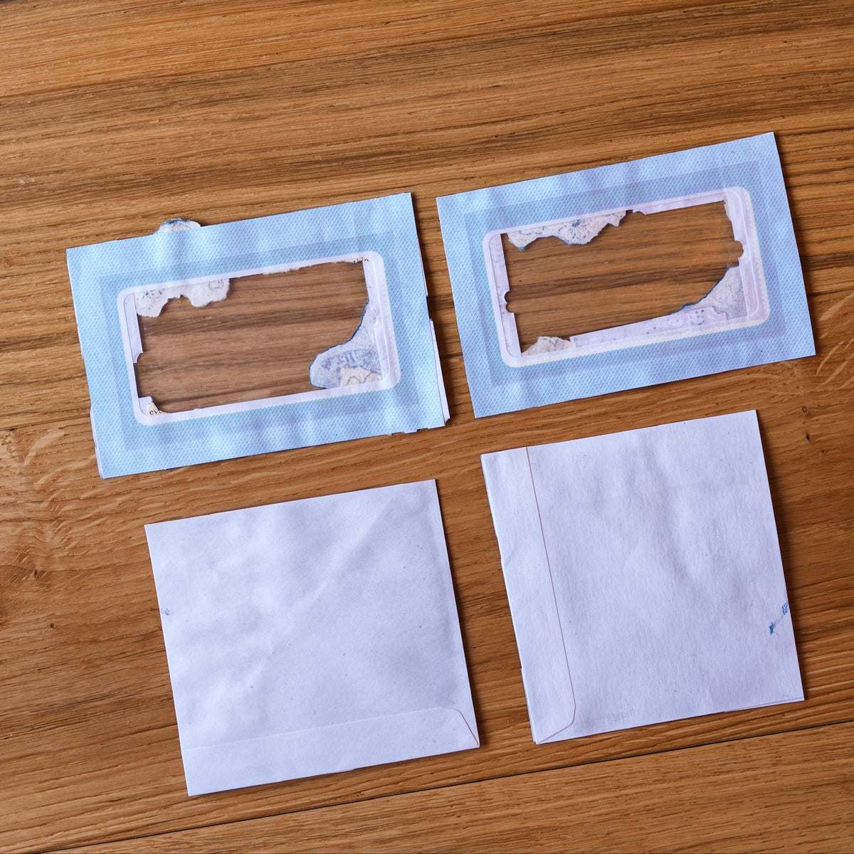 Recycled and re-purposed Decorative envelope pockets
