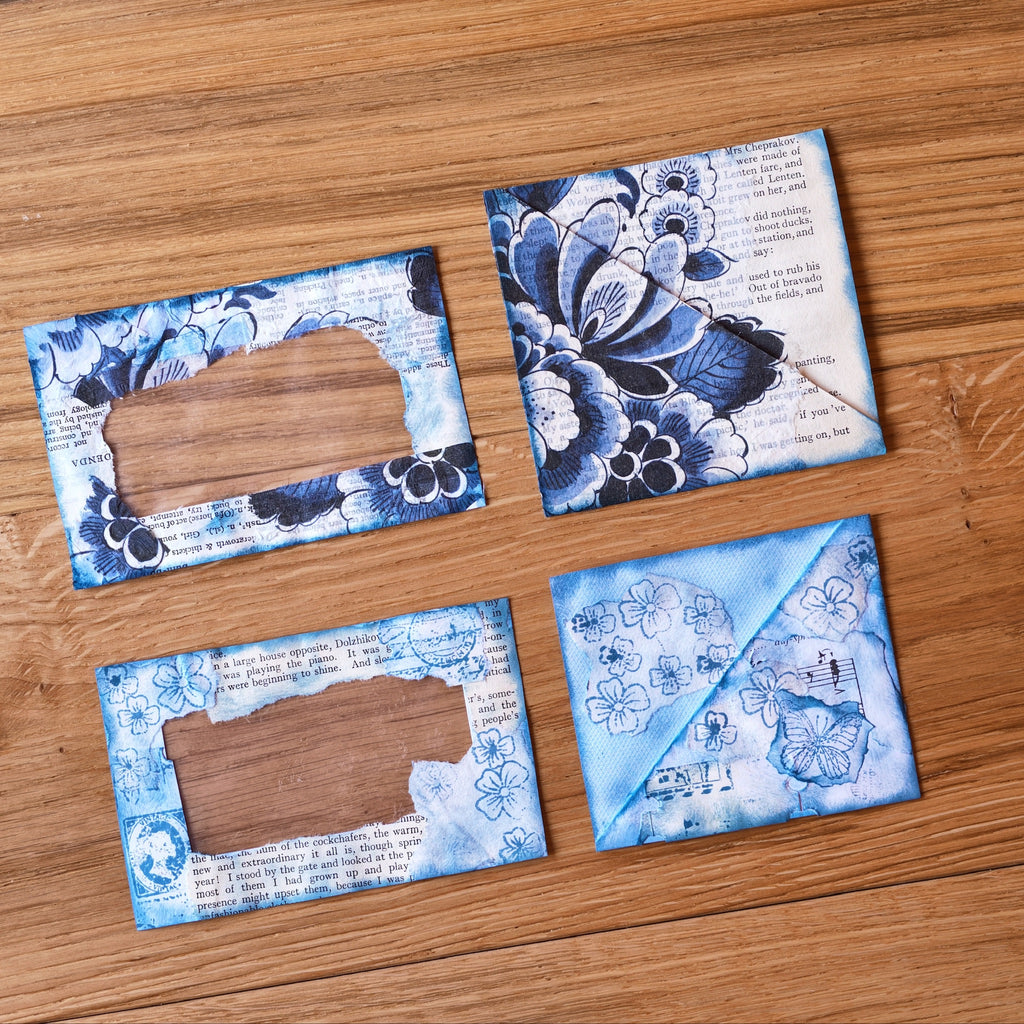 Recycled and re-purposed Decorative envelope pockets