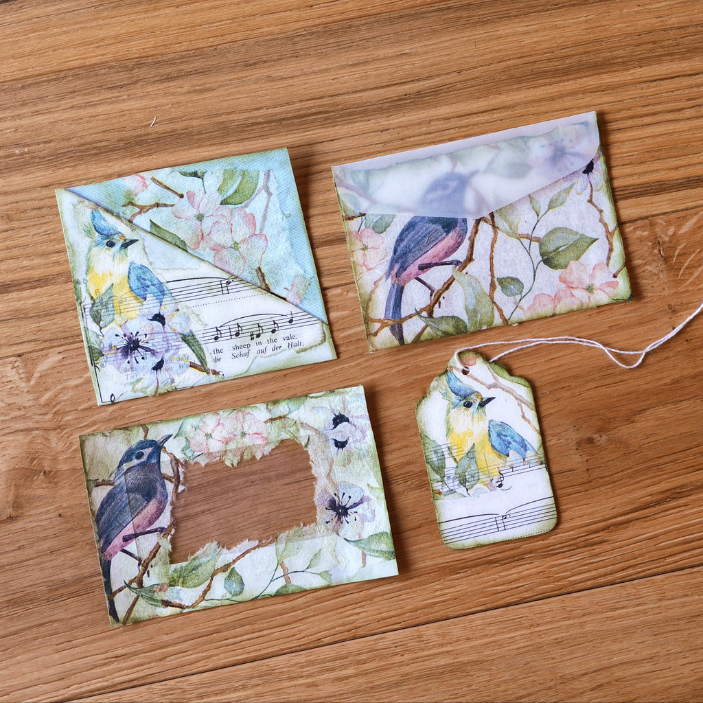 Recycled and re-purposed Decorative envelope pockets