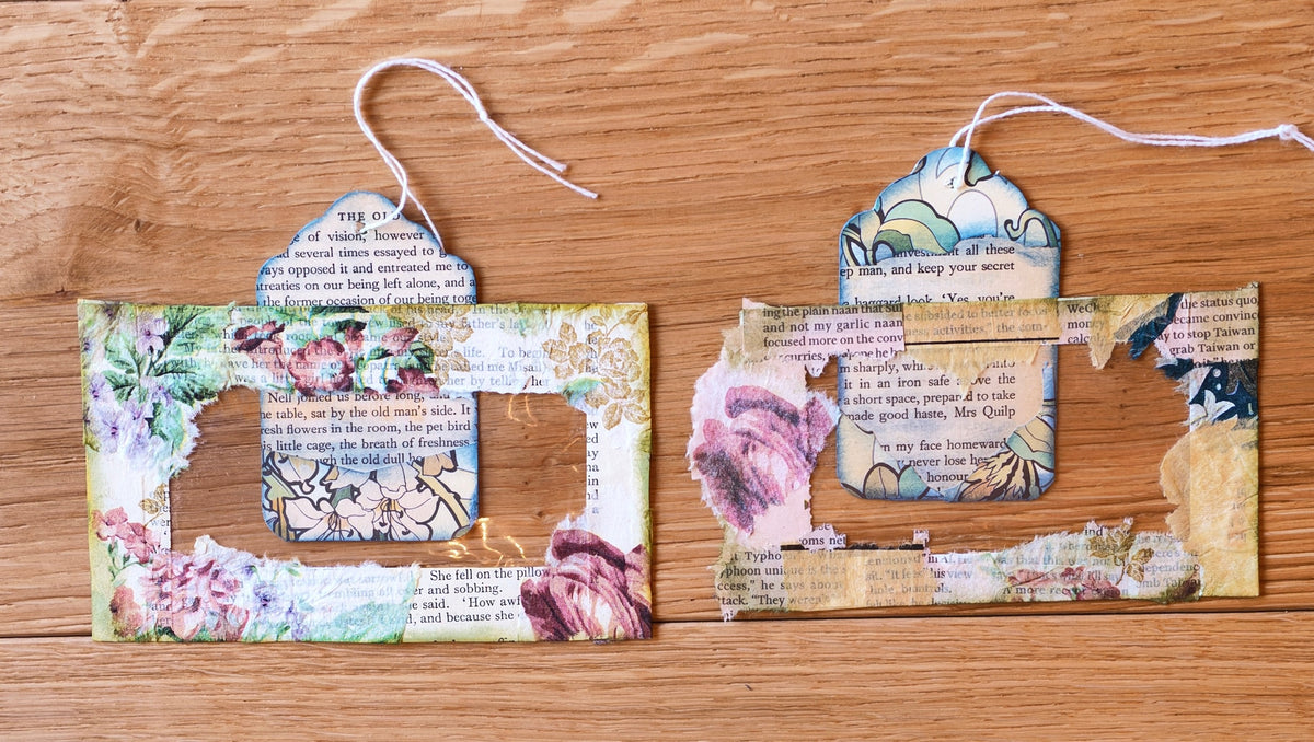 Recycled and re-purposed Decorative envelope pockets